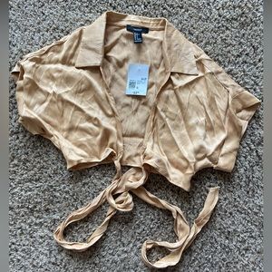 Forever 21 - Gold/Tan Half Cardigan Size S